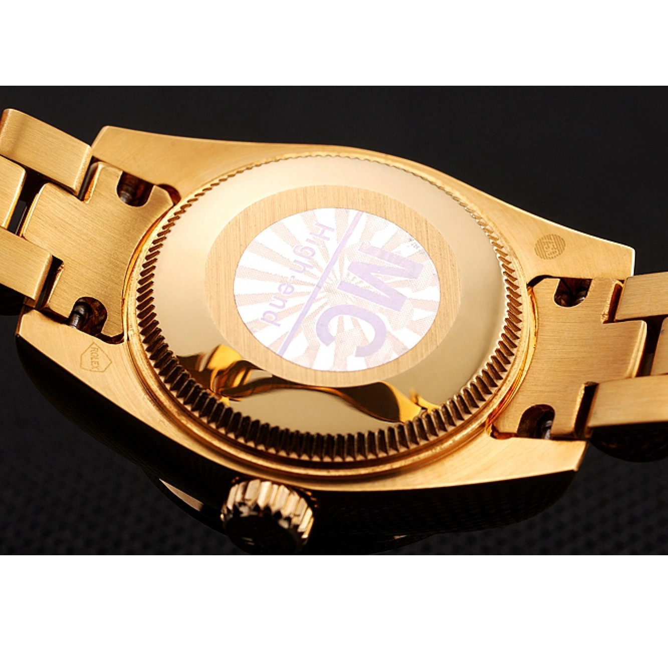 Aaa replica Bracelet Pave 1453955 Swiss Diamond DayJust Rolex Dial Diamond Gold 0519
